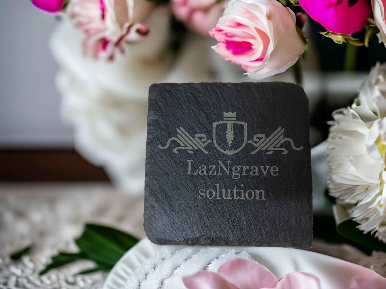 Personalised Slate Plate 30 × 20 cm - Image 2