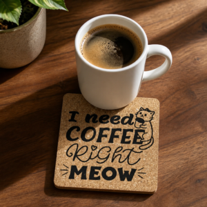 Round Cork Coaster